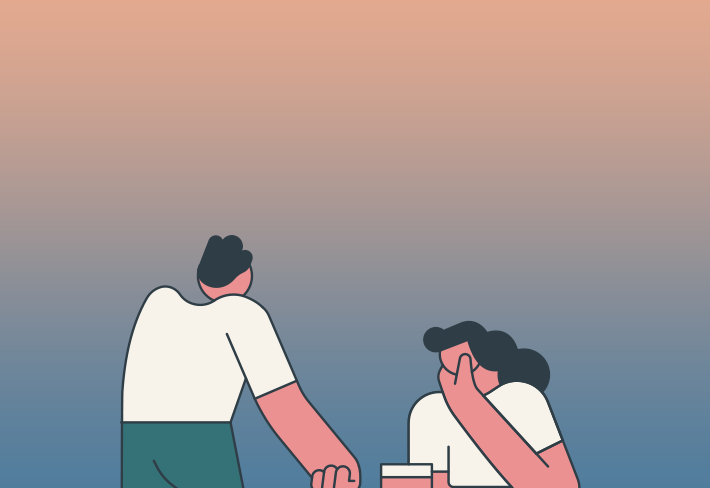 Representación no realista de una persona.