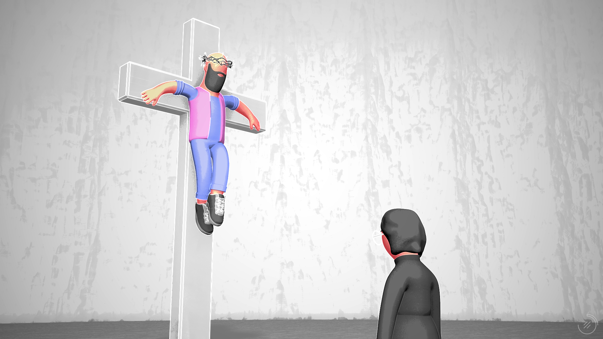 Un fotograma del vídeo. Lo mismo que describe el texto.