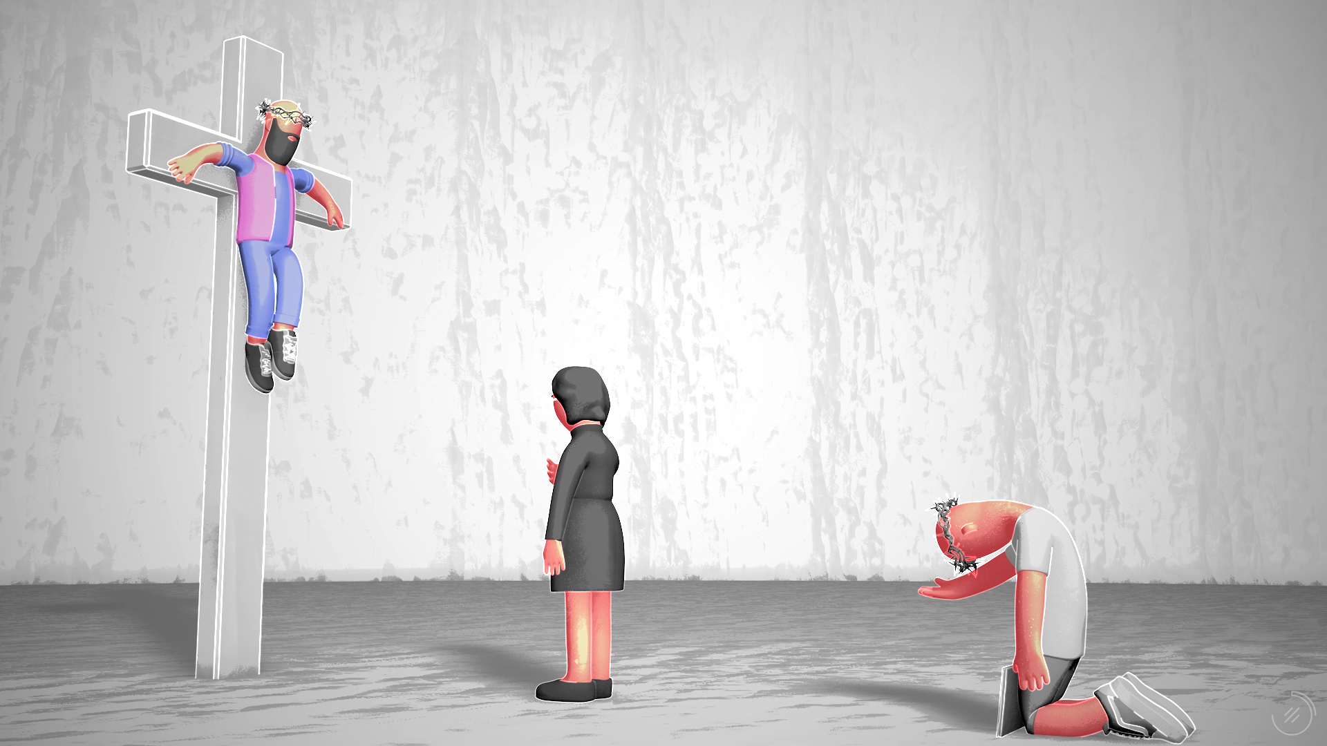 Un fotograma del vídeo. Lo mismo que describe el texto.