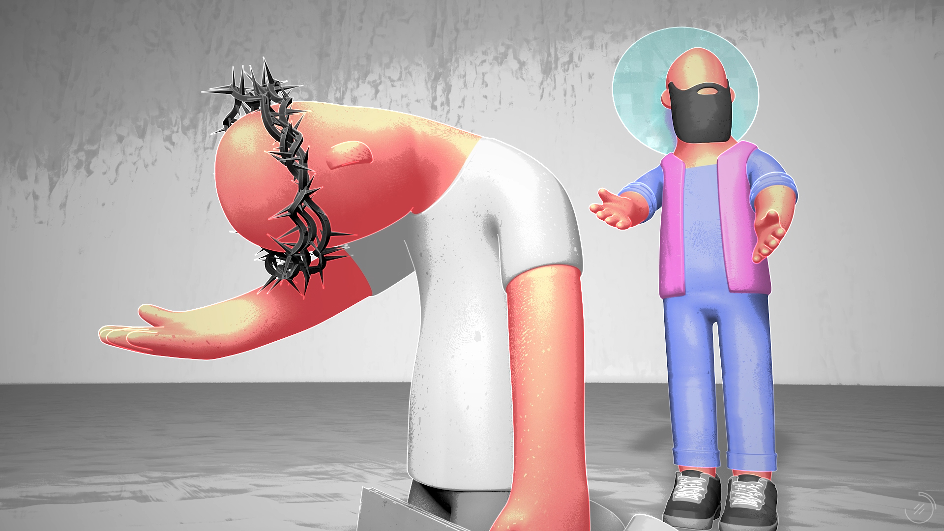 Un fotograma del vídeo. Lo mismo que describe el texto.