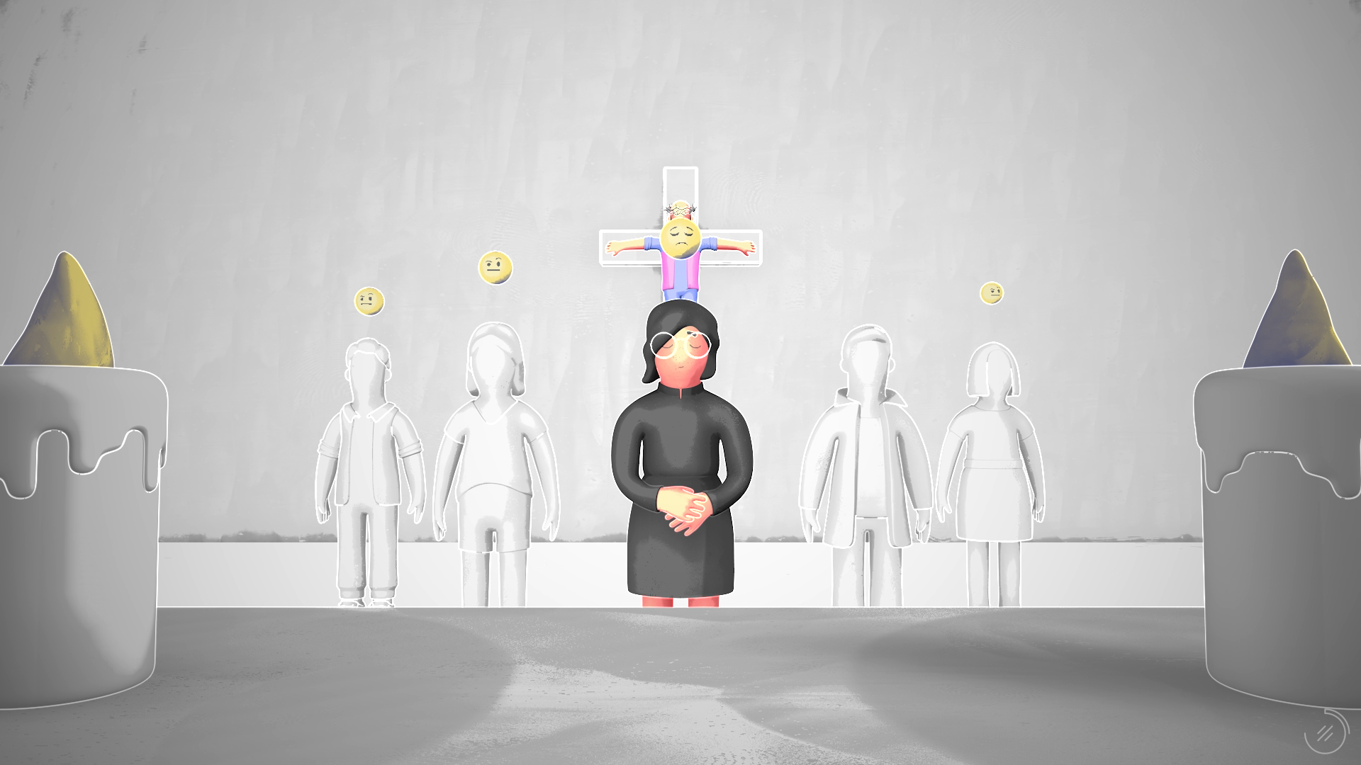 Un fotograma del vídeo. Lo mismo que describe el texto.