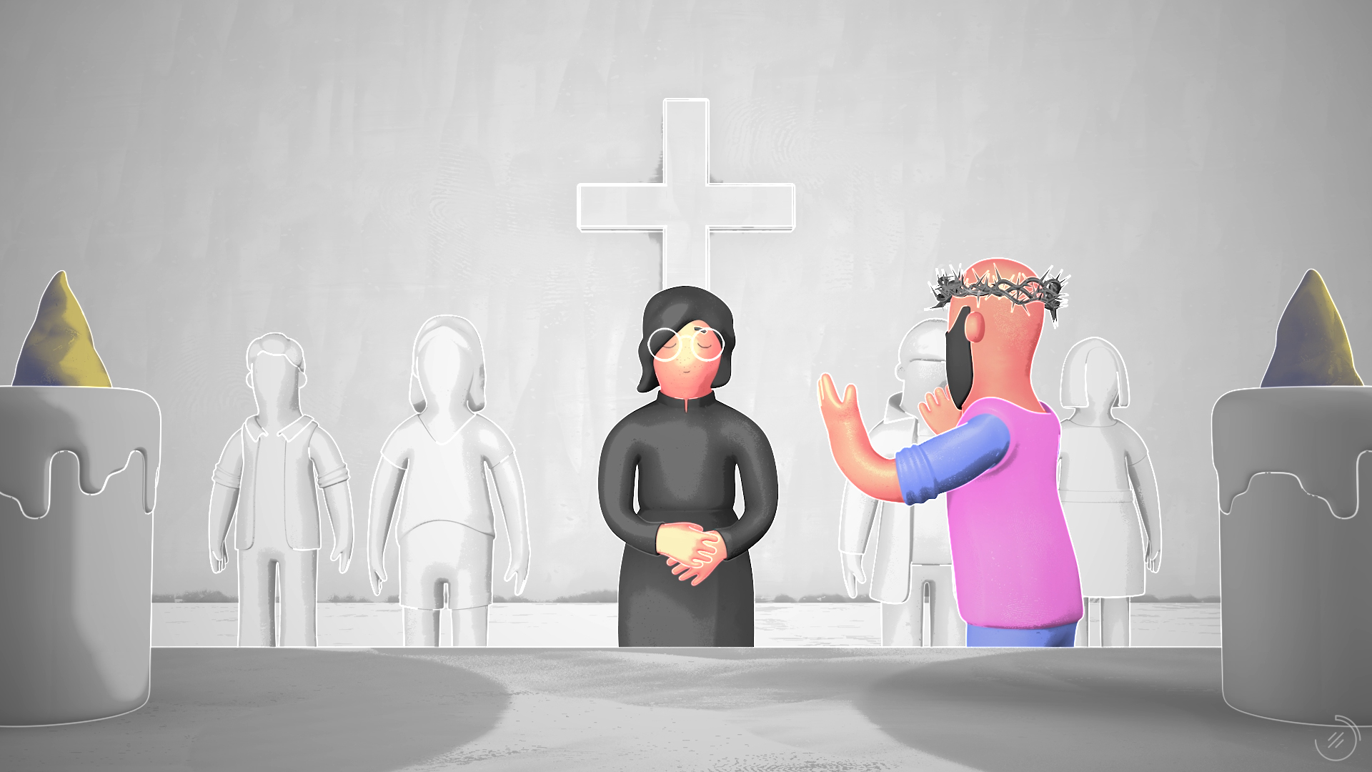 Un fotograma del vídeo. Lo mismo que describe el texto.